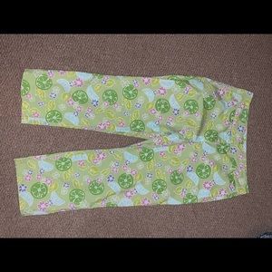 Vintage Lilly Pulitzer Lime print capri 6